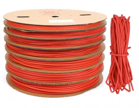 Heat Shrink Tube 4mm Red - 1Mtr (Min Order Quantity 1 mtr for this Product)