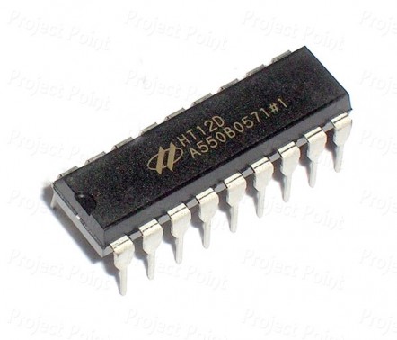 HT12D - Remote Control Decoder IC (Min Order Quantity 1 pc for this Product)