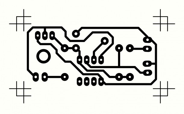 IR Infrared Obstacle Sensor PCB Print-out on Toner Paper (Min Order Quantity 1pc for this Product)