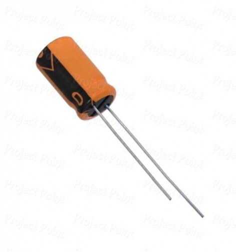 10uF 63V Electrolytic Capacitor - Keltron (Min Order Quantity 1 pc for this Product)