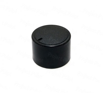 25mm Black Plastic Knob for D-Type Shaft - Low Profile (Min Order Quantity 1 pc for this Product)