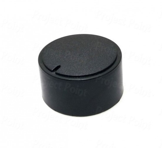 33mm Black Plastic Knob for D-Type Shaft - Low Profile (Min Order Quantity 1 pc for this Product)