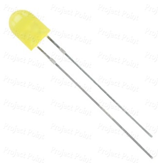 Yellow Oval LED Diffused Lens (Min Order Quantity 1 pc for this Product)