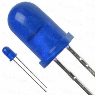 5mm High Quality Diffused Lens Blue LED (Min Order Quantity 1 pc for this Product)