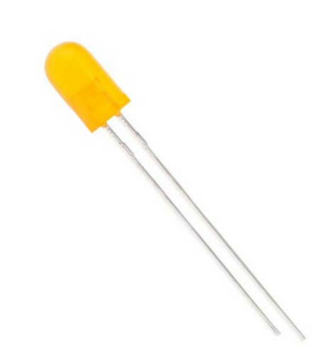 Orange - Dark Yellow Oval LED - Diffused Lens (Min Order Quantity 1 pc for this Product)