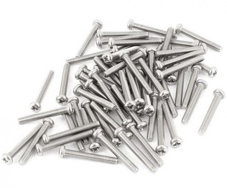 High Quality M2.5 Phillips Pan Head Machine Screw - 12mm (Min Order Quantity 1pc for this Product)