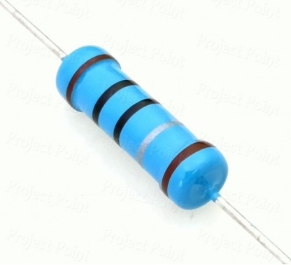 1 Ohm 2W Metal Film Resistor 1% - High Quality (Min Order Quantity 1 pc for this Product)