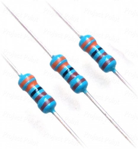 3.3K Ohm 0.25W Metal Film Resistor 1% - Low Quality (Min Order Quantity 1 pc for this Product)