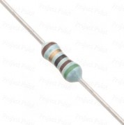 51 Ohm 0.25W Metal Film Resistor 1% - Low Quality