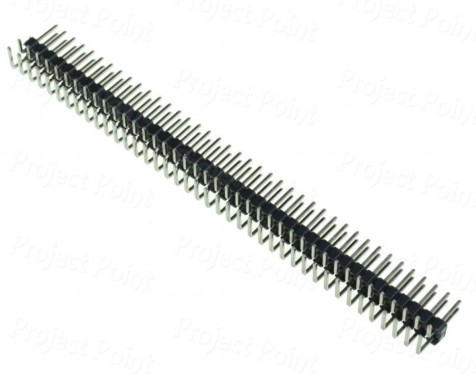 40 Pin Male Double Row Right Angle Pin Header - Berg Strip (Min Order Quantity 1 pc for this Product)