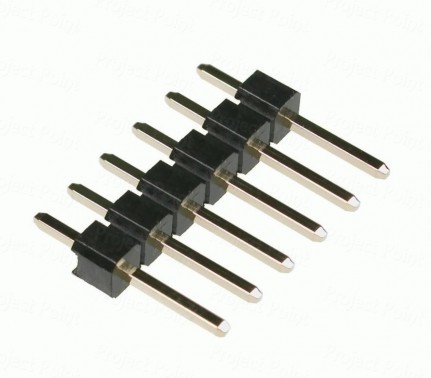 6-Pin 11mm Brass Straight Male Header - Berg Strip (Min Order Quantity 1 pc for this Product)