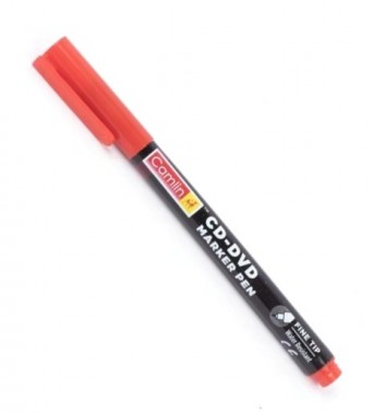 Permanent PCB Marker - Camlin CD DVD Marker Pen - Fine Tip Red (Min Order Quantity 1 pc for this Product)