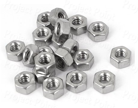 M4 Hex Nut Nickel Plated - High Quality (Min Order Quantity 1 pc for this Product)