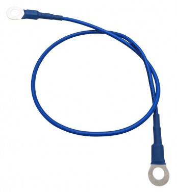 Jumper Cable - 6mm Ring Type Lug to Lug Terminals - 13A 40cm Blue (Min Order Quantity 1 pc for this Product)