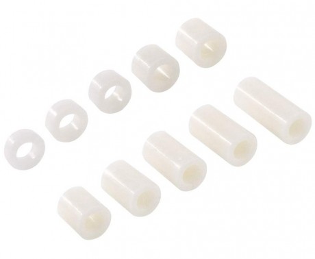 22mm Plastic Spacer For M4 Screws - White (Min Order Quantity 1pc for this Product)