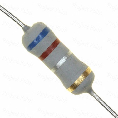 0.62 Ohm 1W Flameproof Metal Oxide Resistor - Medium Quality (Min Order Quantity 1 pc for this Product)