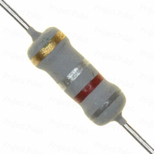 0.82 Ohm 1W Flameproof Metal Oxide Resistor - Medium Quality (Min Order Quantity 1 pc for this Product)