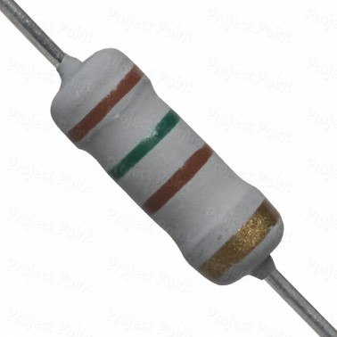 150 Ohm 1W Flameproof Metal Oxide Resistor - Medium Quality (Min Order Quantity 1 pc for this Product)