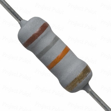 18K Ohm 1W Flameproof Metal Oxide Resistor - Medium Quality (Min Order Quantity 1 pc for this Product)