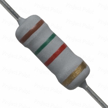 1.5K Ohm 1W Flameproof Metal Oxide Resistor - Medium Quality (Min Order Quantity 1 pc for this Product)