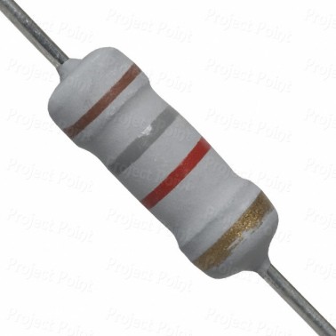 1.8K Ohm 1W Flameproof Metal Oxide Resistor - Medium Quality (Min Order Quantity 1 pc for this Product)