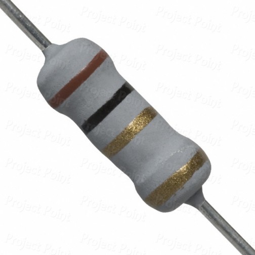 1 Ohm 1W Flameproof Metal Oxide Resistor - High Quality (Min Order Quantity 1 pc for this Product)