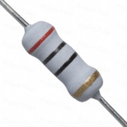 20 Ohm 1W Flameproof Metal Oxide Resistor - Copper