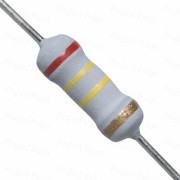 240K Ohm 1W Flameproof Metal Oxide Resistor - Medium Quality