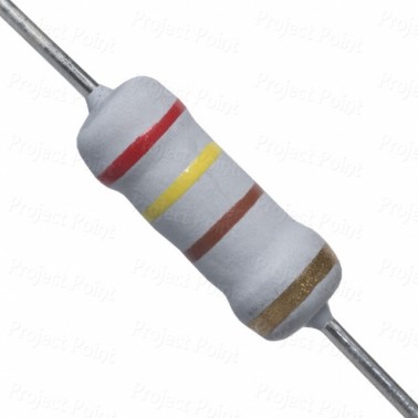 240 Ohm 1W Flameproof Metal Oxide Resistor - Medium Quality (Min Order Quantity 1 pc for this Product)