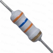 36K Ohm 1W Flameproof Metal Oxide Resistor - Medium Quality