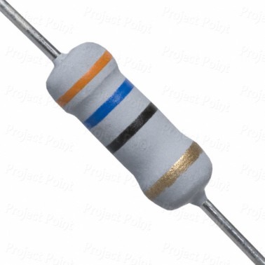 36 Ohm 1W Flameproof Metal Oxide Resistor - Medium Quality (Min Order Quantity 1 pc for this Product)