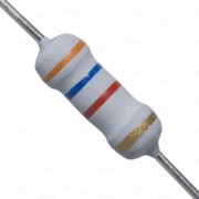 3.6K Ohm 1W Flameproof Metal Oxide Resistor - Medium Quality