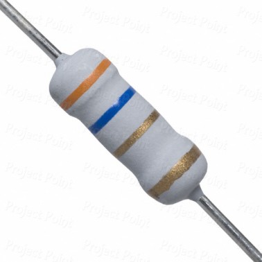 3.6 Ohm 1W Flameproof Metal Oxide Resistor - Medium Quality (Min Order Quantity 1 pc for this Product)