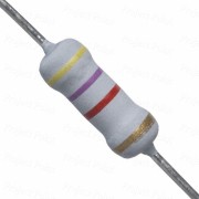 4.7K Ohm 1W Flameproof Metal Oxide Resistor - Medium Quality