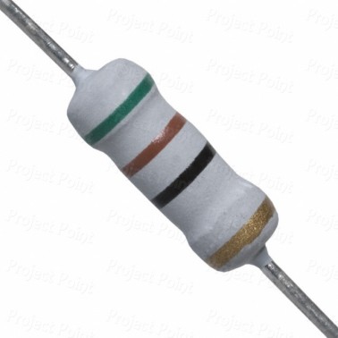 51 Ohm 1W Flameproof Metal Oxide Resistor - Medium Quality (Min Order Quantity 1 pc for this Product)