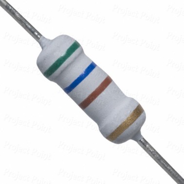 560 Ohm 1W Flameproof Metal Oxide Resistor - Medium Quality (Min Order Quantity 1 pc for this Product)