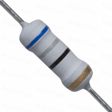 68 Ohm 1W Flameproof Metal Oxide Resistor - Medium Quality (Min Order Quantity 1 pc for this Product)