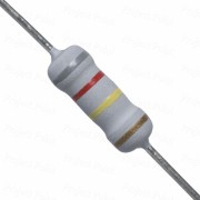 820K Ohm 1W Flameproof Metal Oxide Resistor - Medium Quality