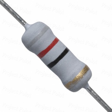 82 Ohm 1W Flameproof Metal Oxide Resistor - Medium Quality (Min Order Quantity 1 pc for this Product)