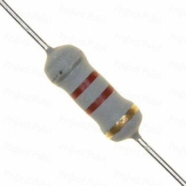 8.2K Ohm 1W Flameproof Metal Oxide Resistor - Medium Quality (Min Order Quantity 1 pc for this Product)