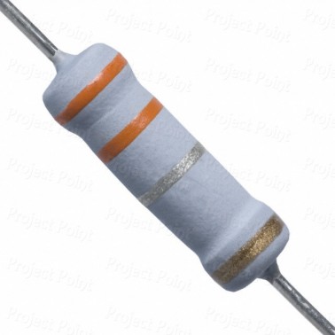 0.33 Ohm 1W Flameproof Metal Oxide Resistor - High Quality (Min Order Quantity 1 pc for this Product)