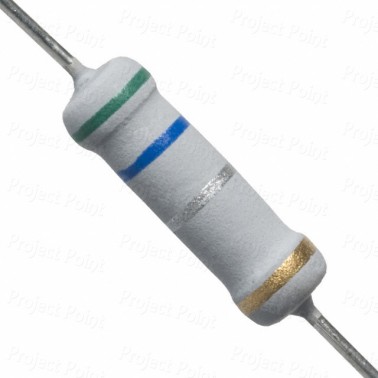 0.56 Ohm 2W Flameproof Metal Oxide Resistor - Medium Quality (Min Order Quantity 1 pc for this Product)