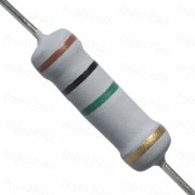 1M Ohm 2W Flameproof Metal Oxide Resistor - Medium Quality