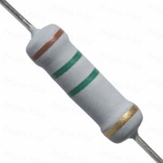 1.5M Ohm 1W Flameproof Metal Oxide Resistor - Medium Quality