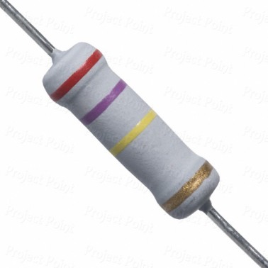 270K Ohm 2W Flameproof Metal Oxide Resistor - Medium Quality (Min Order Quantity 1pc for this Product)