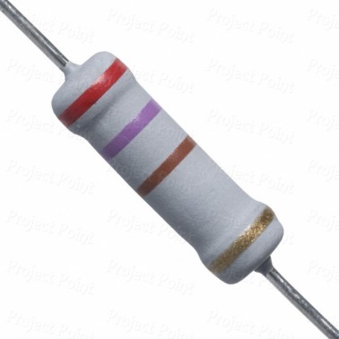 270 Ohm 2W Flameproof Metal Oxide Resistor - Medium Quality (Min Order Quantity 1 pc for this Product)