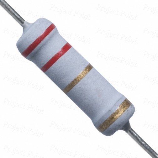 2.2 Ohm 2W Flameproof Metal Oxide Resistor - Medium Quality (Min Order Quantity 1 pc for this Product)