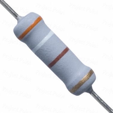 390 Ohm 2W Flameproof Metal Oxide Resistor - Medium Quality (Min Order Quantity 1 pc for this Product)