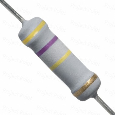 470K Ohm 2W Flameproof Metal Oxide Resistor - Medium Quality (Min Order Quantity 1 pc for this Product)