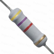 4.7K Ohm 2W Flameproof Metal Oxide Resistor - Medium Quality